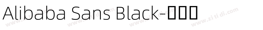 Alibaba Sans Black字体转换